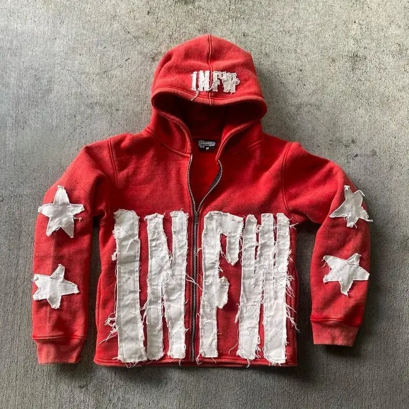 INFW STARS ZIPPER HOODIE