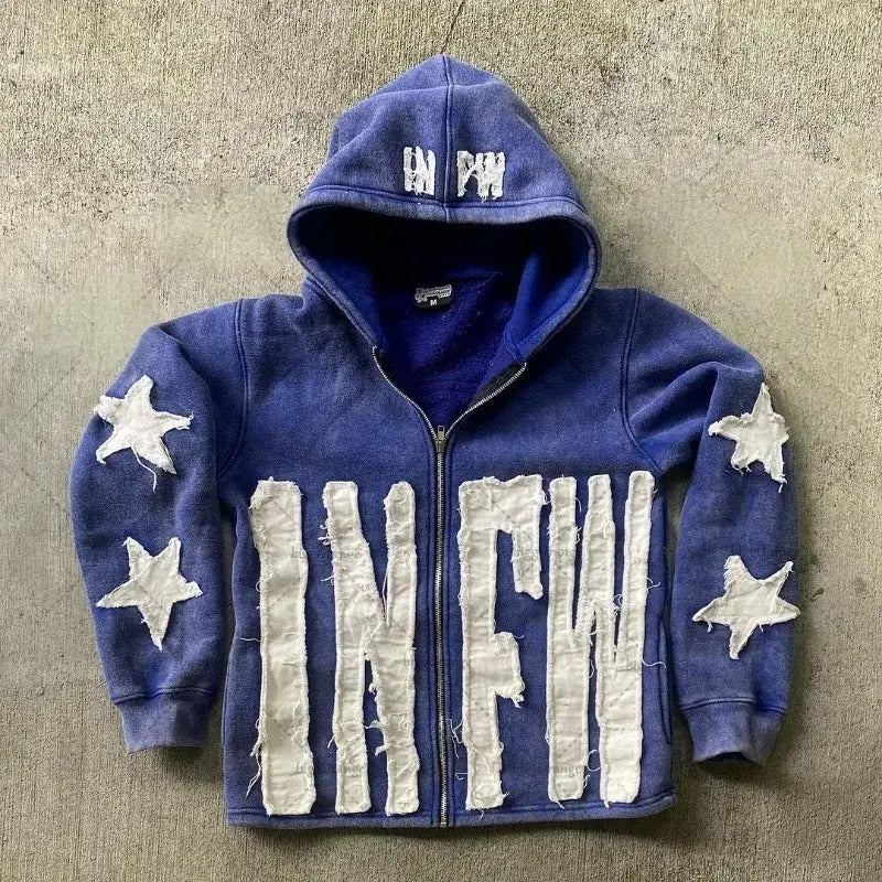 INFW STARS ZIPPER HOODIE