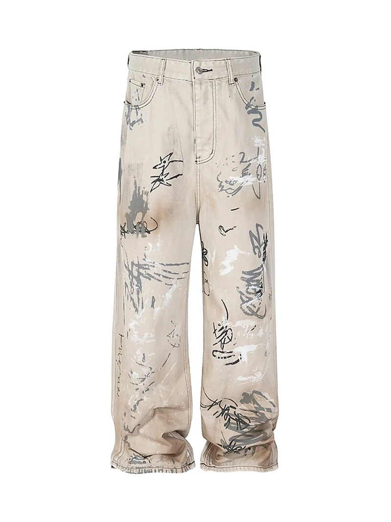 TATTERED FLOW JEANS