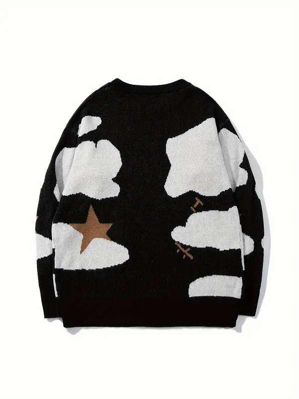 CARTOON  PREPPY STYLE SWEATSHIRT