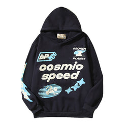 COSMIO SPEED EMBOSSED(KABARTMALI) HOODIE