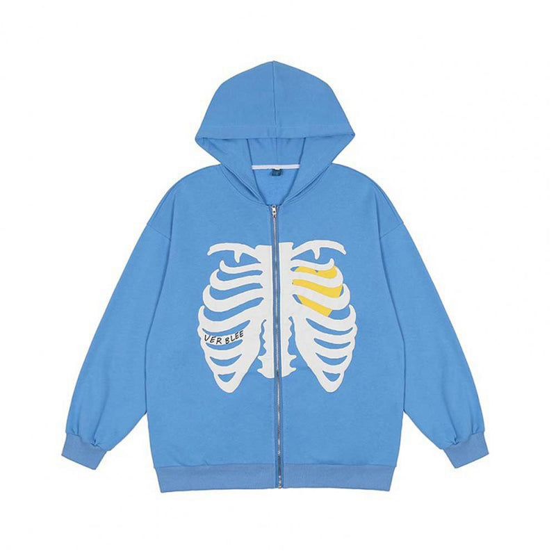 TRAPPED HEART ZIPPER HOODIE